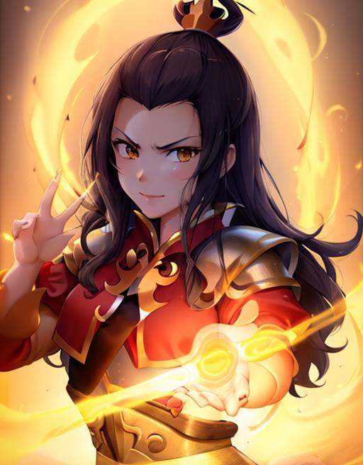 1665721791281-2345560503-portrait, closeup, masterpiece, clean lines, girl, solo, Azula_Shurik-7000, western style art, blue fire light, located in a for.png